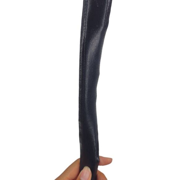 Rare Vintage Gucci Collector Navy Blue Monogram Canvas and Leather Belt with 24K - Picture 6 of 6